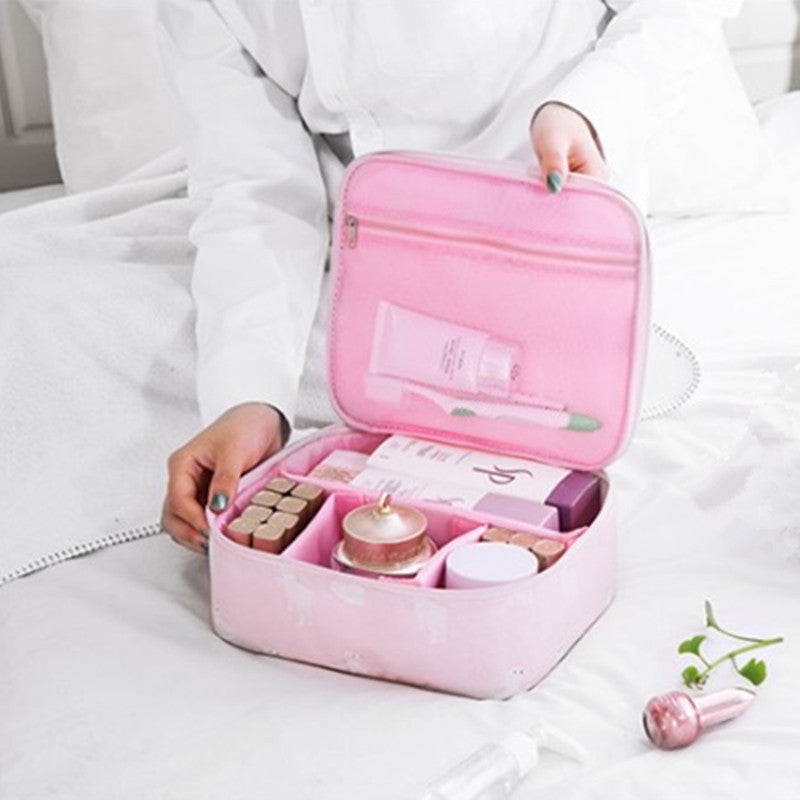 Portable Travel Makeup Bag for Cosmetics and Toiletries